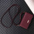Samsung Galaxy S24 FE Crossbody Zipper Wallet Rhombus Leather Phone Case - Wine Red