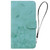 Samsung Galaxy S24 FE Cute Cat Embossed Leather Phone Case - Green