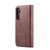 Samsung Galaxy S24 FE DG.MING Crazy Horse Texture Detachable Magnetic Leather Case - Red