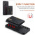 Samsung Galaxy S24 FE DG.MING M2 Series 3-Fold Multi Card Bag + Magnetic Phone Case - Black