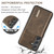 Samsung Galaxy S24 FE DG.MING M2 Series 3-Fold Multi Card Bag + Magnetic Phone Case - Coffee