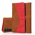 Samsung Galaxy S24 FE Dual-color Stitching Leather Phone Case - Brown Red