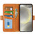 Samsung Galaxy S24 FE Dual-side Magnetic Buckle Horizontal Flip Leather Phone Case - Yellow