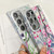 Samsung Galaxy S24 FE Electroplating Flowers Plants Texture TPU Phone Case - Blue Flower FL13