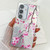Samsung Galaxy S24 FE Electroplating Flowers Plants Texture TPU Phone Case - Plum Flower FL6