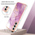 Samsung Galaxy S24 FE Electroplating Marble Pattern Dual-side IMD TPU Shockproof Phone Case - Purple 001