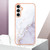 Samsung Galaxy S24 FE Electroplating Marble Pattern Dual-side IMD TPU Shockproof Phone Case - White 006