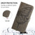 Samsung Galaxy S24 FE Embossed Butterfly Leather Phone Case - Grey
