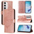 Samsung Galaxy S24 FE Embossed Butterfly Leather Phone Case - Rose Gold