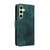 Samsung Galaxy S24 FE Embossed Rhombus Starry Leather Phone Case - Green