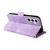Samsung Galaxy S24 FE Embossed Rhombus Starry Leather Phone Case - Purple