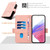 Samsung Galaxy S24 FE Embossed Rose RFID Anti-theft Leather Phone Case - Pink
