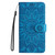 Samsung Galaxy S24 FE Embossed Sunflower Leather Phone Case - Blue