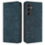 Samsung Galaxy S24 FE Ethnic Embossed Adsorption Leather Phone Case - Blue