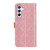 Samsung Galaxy S24 FE European Floral Embossed Leather Phone Case - Pink