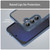 Samsung Galaxy S24 FE Fan Dun Series TPU Hybrid PC Frosted Phone Case - Blue