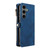 Samsung Galaxy S24 FE Fantasy Multifunctional Zipper Wallet Leather Phone Case - Blue