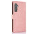 Samsung Galaxy S24 FE Fantasy Skin-feel Calfskin Texture Leather Phone Case - Pink
