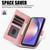 Samsung Galaxy S24 FE Fantasy Skin-feel Calfskin Texture Leather Phone Case - Pink