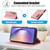 Samsung Galaxy S24 FE Fantasy Skin-feel Calfskin Texture Leather Phone Case - Pink