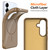 Samsung Galaxy S24 FE Glossy TPU Shockproof MagSafe Phone Case with Lanyard - Gold