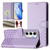 Samsung Galaxy S24 FE Honeycomb Embossing RFID Leather Phone Case - Light Purple