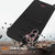Samsung Galaxy S24 FE Integrated Card Bag Solid Color Liquid Silicone Phone Case with Lanyard - Black