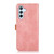 Samsung Galaxy S24 FE KHAZNEH Dual-color Cowhide Texture Flip Leather Phone Case - Rose Gold