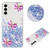 Samsung Galaxy S24 FE Luminous Starry Sky Glitter Butterfly TPU Phone Case - Purple