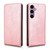 Samsung Galaxy S24 FE Magnetic Vertical Flip Leather Phone Case - Rose Gold