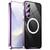 Samsung Galaxy S24 FE MagSafe Magnetic Frosted Metal Phone Case - Purple