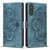Samsung Galaxy S24 FE Mandala Embossed Retro Frosted Leather Phone Case - Blue