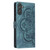 Samsung Galaxy S24 FE Mandala Embossed Retro Frosted Leather Phone Case - Blue