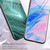 Samsung Galaxy S24 FE Marble Pattern Glass Protective Phone Case - Typhoon