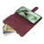 Samsung Galaxy S24 FE Multifunctional Multi-Card Wallet Phone Leather Case - Wine Red