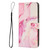 Samsung Galaxy S24 FE Painted Marble Pattern Leather Phone Case - Rose Gold