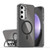 Samsung Galaxy S24 FE Plating Gradient Discolor MagSafe Phone Case with Holder - Black