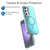 Samsung Galaxy S24 FE Plating Gradient Discolor MagSafe Phone Case with Holder - Black