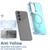 Samsung Galaxy S24 FE Plating Gradient Discolor MagSafe Phone Case with Holder - Black