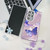 Samsung Galaxy S24 FE Plating Texture Butterfly Wristband TPU Phone Case with Glitter Lens Film - Daisy Butterflies HU2