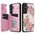 Samsung Galaxy S24 FE Printed Double Buckle RFID Anti-theft Phone Case - Rose