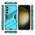 Samsung Galaxy S24 FE Punk Armor 2 in 1 PC + TPU Shockproof Phone Case with Invisible Holder - Blue