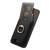 Samsung Galaxy S24 FE Retro Cross Leather Ring Vertical Insert Card Bag MagSafe Phone Case - Black