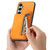 Samsung Galaxy S24 FE Retro MagSafe Zipper Wallet Card Bag Back Phone Case - Yellow