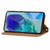 Samsung Galaxy S24 FE Retro Skin Feel Magnetic Leather Phone Case - Brown