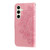 Samsung Galaxy S24 FE Seven-petal Flowers Embossing Leather Phone Case - Rose Gold