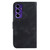 Samsung Galaxy S24 FE Seven-shaped Embossed Leather Phone Case - Black
