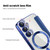 Samsung Galaxy S24 FE Shield MagSafe RFID Anti-theft Leather Phone Case - Dark Blue
