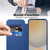 Samsung Galaxy S24 FE Shield MagSafe RFID Anti-theft Rhombus Leather Phone Case - Dark Blue