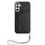 Samsung Galaxy S24 FE Skin Feel Four Card Slots Phone Case with Wrist Strap - Black